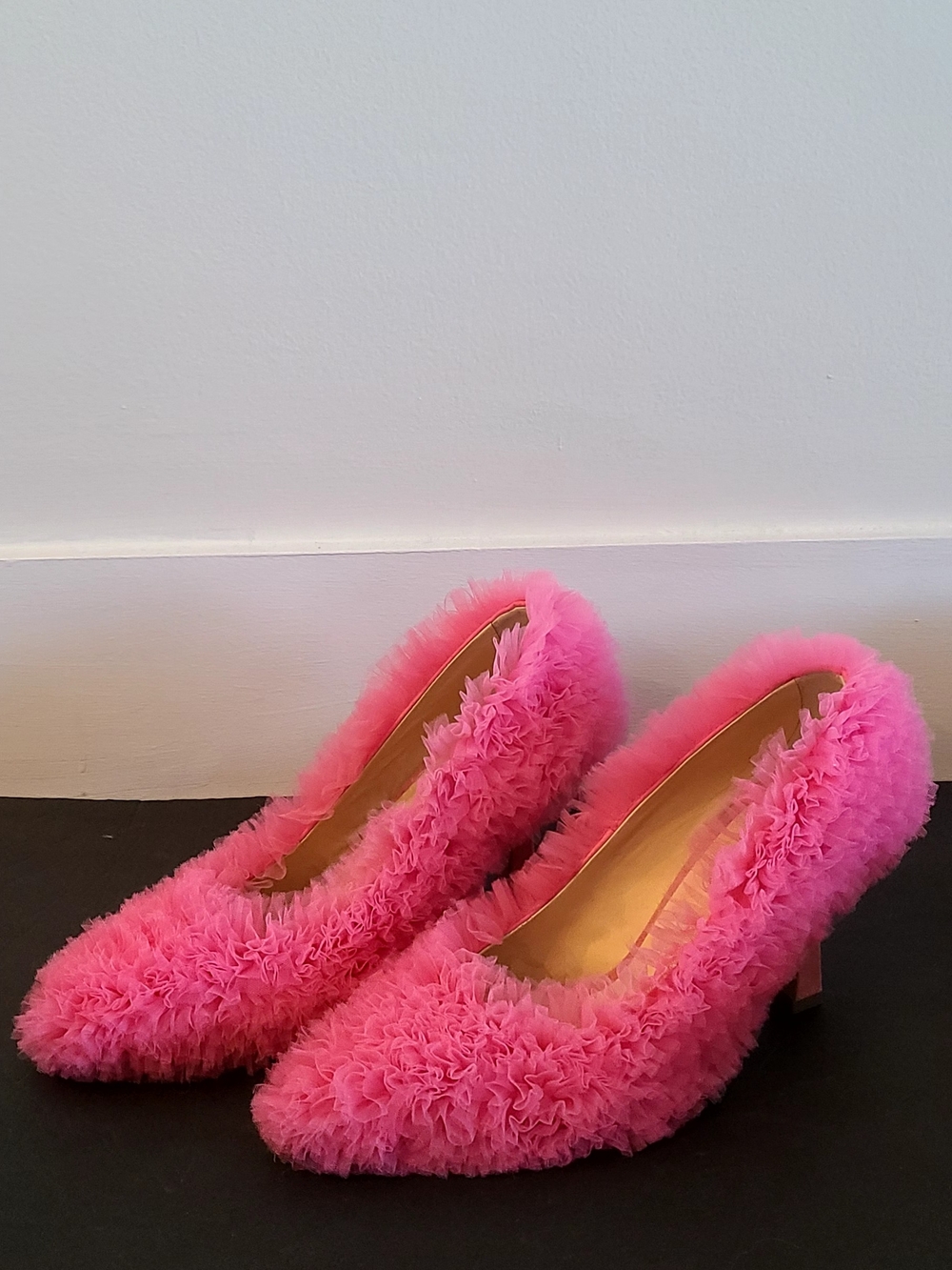 SELEZZA London Pink Tulle Pumps Size 39